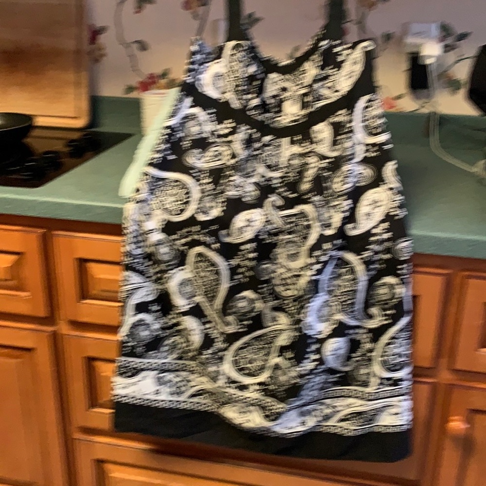 Ann Taylor Loft black white dress